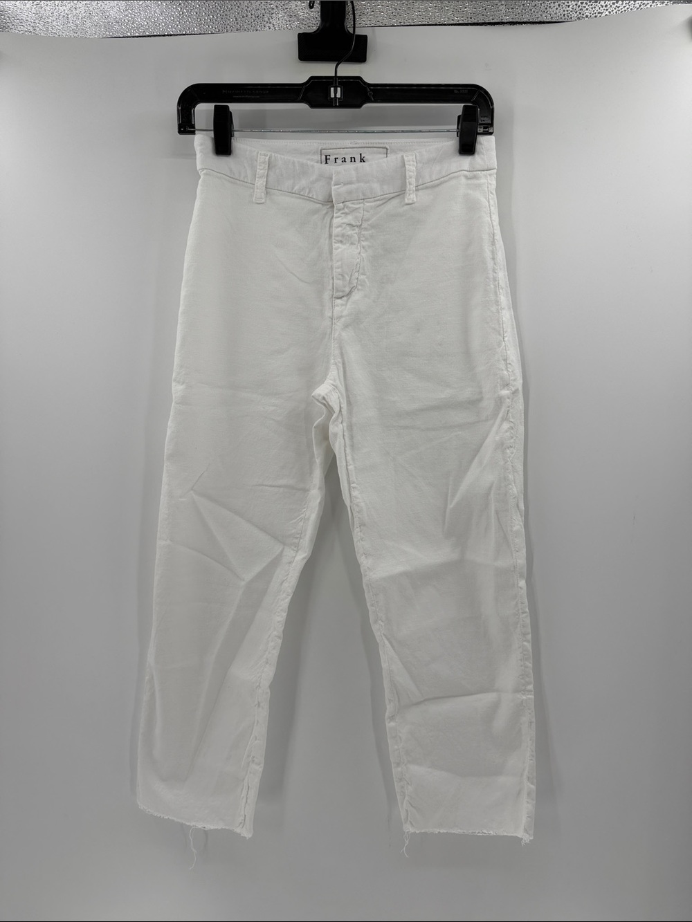 Frank & Eileen Women's Kinsale Cotton/Flax Sailor Pant - White - 2